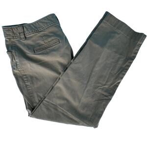 Talbots Relaxed Fit Stretch Pants Tan Beige Khaki Plus Size 14 - 97% Cotton